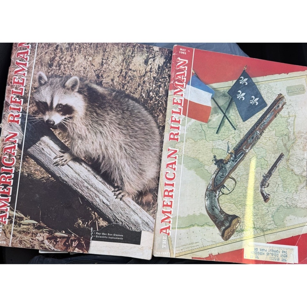Vintage The American Rifleman Magazine, March and May 1961 (lot of 2)